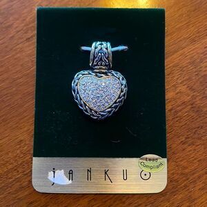 Janku CZ Stone Heart Necklace